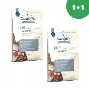 Sanabelle Light with poultry (Санабелль Лайт с птицей) корм для кошек  склонных к полноте 10кг+10кг