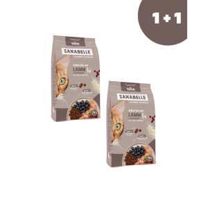 Sanabelle Sensitive with Lamb (Санабелль Сенсетив с ягненком)  НОВАЯ УПАКОВКА - корм для кошек, 0.4кг+0.4кг