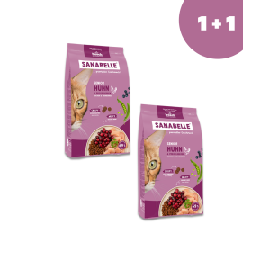  Sanabelle Senior (Санабелль Сеньор НОВАЯ УПАКОВКА ) - корм для пожилых кошек , 0.4кг+0.4кг