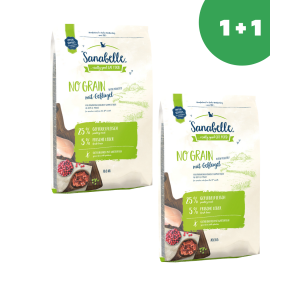 Sanabelle No Grain with poultry (Санабелль Беззерновой с птицей) - корм для кошек 10кг+10кг