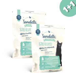 Sanabelle Sterilized (Санабелль Стерилайз)  - корм для стерилизованных кошек 0.4кг+0.4кг