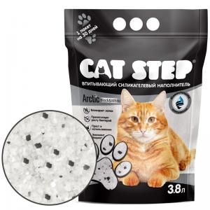 Cat Step Arctic Black&White Силикагелевый наполнитель (1.67кг) 3.8л