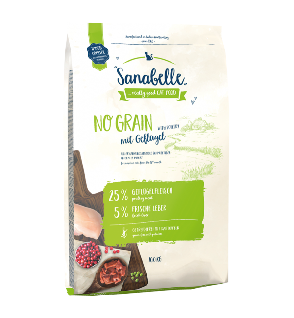 Sanabelle No Grain with poultry (Санабелль Беззерновой с птицей) - корм для кошек 10кг