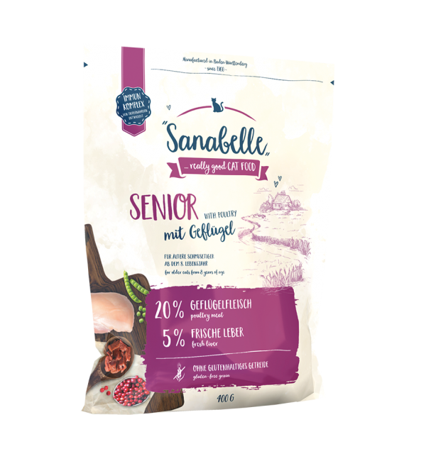  Sanabelle Senior (Санабелль Сеньор) - корм для пожилых кошек +подарок, 0.4кг