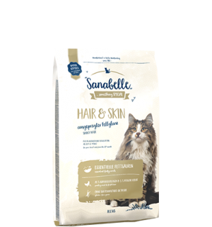 Корм для здоровой шерсти и кожи у взрослых кошек от года  Sanabelle Hair & Skin (Санабелль Хэа Скин) 10кг