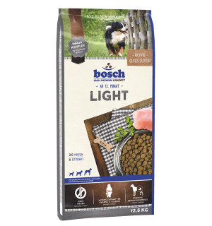 Bosch Light (Бош Лайт) корм с пониженным содержанием жира подходит для взрослых собак склонных к полноте 12.5кг