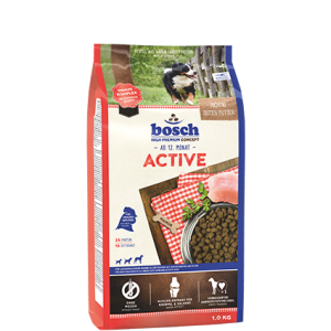 Bosch Active (Бош Актив) корм с повышенным содержанием свежего мяса (30%) для взрослых собак с высокой активностью 1кг