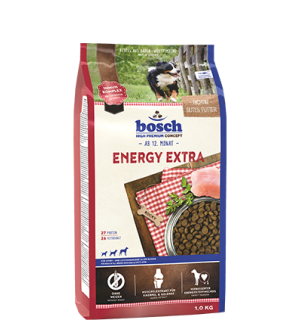 Корм для взрослых собак испытывающих экстремальные нагрузки Bosch Energy Extra (Бош Энерджи Экстра) 15кг