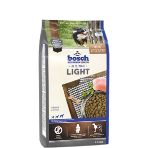 Bosch Light (Бош Лайт) корм с пониженным содержанием жира подходит для взрослых собак склонных к полноте 12.5кг (+3 Лакомства Сэмми фитнес с брокколи и морковью)