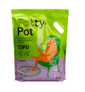Potty-Pot Лаванда наполнитель ТОФУ 2.5кг(6л)+Шоппер