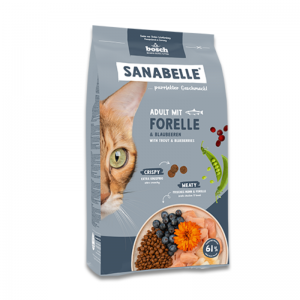 Sanabelle Adult with trout (Санабелль Эдалт с Форелью НОВАЯ УПАКОВКА) - корм для кошек + подарок, 0.4кг