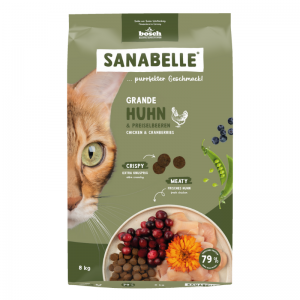 Sanabelle Grande (Санабелль Гранде НОВАЯ УПАКОВКА) - корм с большой гранулой для кошек крупных пород  8кг