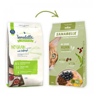 Sanabelle No Grain (Санабелль Беззерновой с курицей НОВАЯ УПАКОВКА) - корм для кошек , 8кг