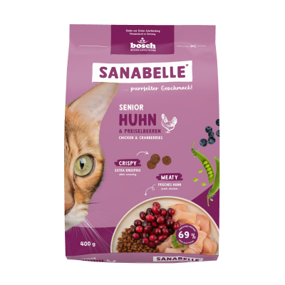  Sanabelle Senior (Санабелль Сеньор НОВАЯ УПАКОВКА ) - корм для пожилых кошек , 0.4кг