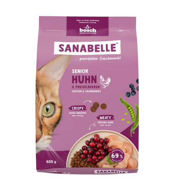  Sanabelle Senior (Санабелль Сеньор НОВАЯ УПАКОВКА ) - корм для пожилых кошек , 0.4кг