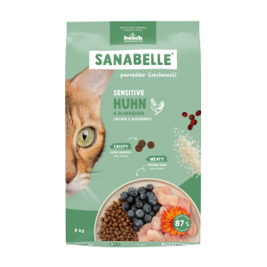 Sanabelle Sensitive with chicken (Санабелль Сенсетив с курицей) НОВАЯ УПАКОВКА - корм для кошек, 8кг