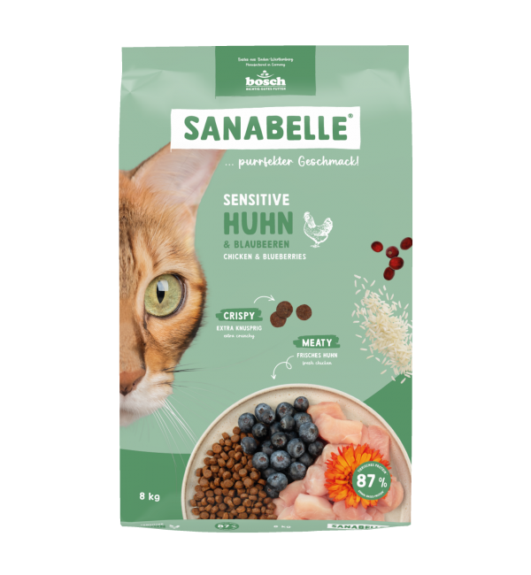 Sanabelle Sensitive with chicken (Санабелль Сенсетив с курицей) НОВАЯ УПАКОВКА - корм для кошек, 8кг