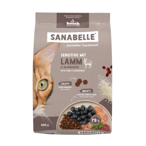 Sanabelle Sensitive with Lamb (Санабелль Сенсетив с ягненком)  НОВАЯ УПАКОВКА - корм для кошек, 0.4кг