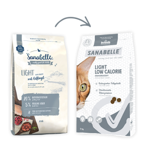 Sanabelle Light with poultry (Санабелль Лайт с птицей) НОВАЯ УПАКОВКА корм для кошек, 0.4кг