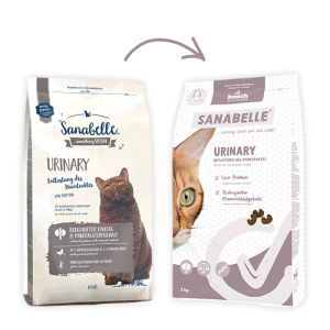 Sanabelle Urinary (Санабелль Уринари НОВАЯ УПАКОВКА) - корм для кошек с чувствительной мочеполовой системой + игрушка, 2кг