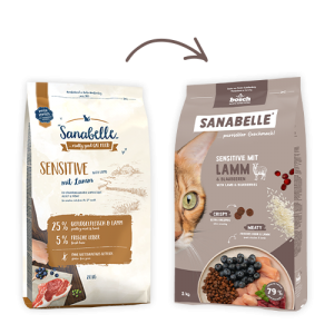 Sanabelle Sensitive with Lamb (Санабелль Сенсетив с ягненком)  НОВАЯ УПАКОВКА - корм для кошек, 0.4кг