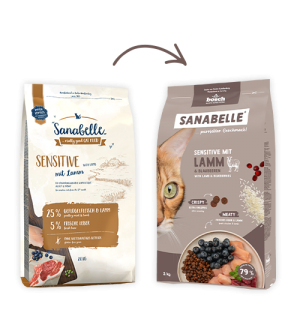 Sanabelle Sensitive with Lamb (Санабелль Сенсетив с ягненком)  НОВАЯ УПАКОВКА - корм для кошек, 0.4кг