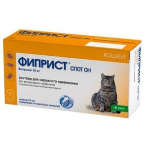 Фиприст Спот он 3 для кошек до 8 кг 1пипетка(0,5мл)