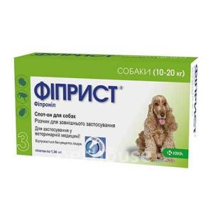 Фиприст Спот он 3 для собак 10-20 кг 1пип(1.34мл)