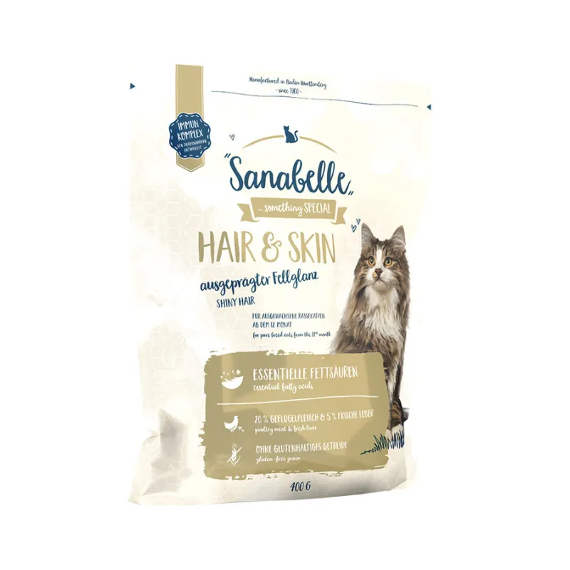 Sanabelle Hair & Skin (Санабелль Хэа Скин) - корм для здоровой шерсти и кожи у кошек
