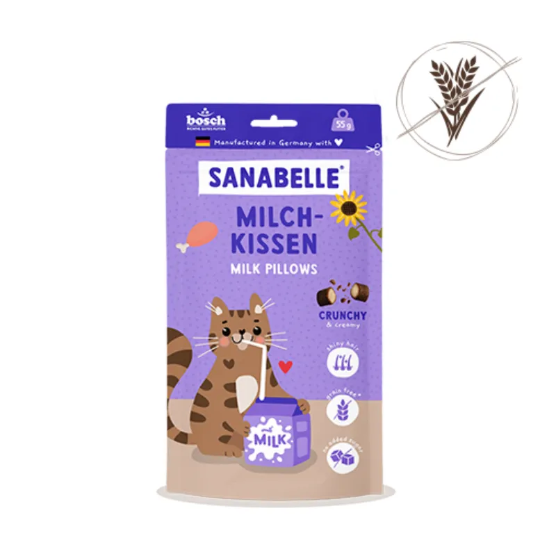 Лакомство подушечки Sanabelle Milk "Молочные подушечки", (55 гр)