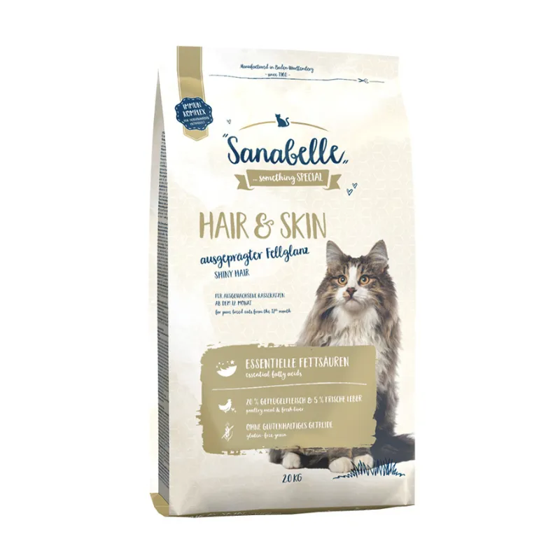 Sanabelle Hair & Skin (Санабелль Хэа Скин) - корм для здоровой шерсти и кожи у кошек