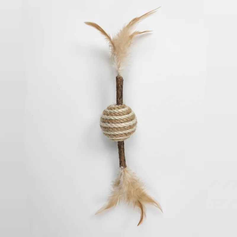 Игрушка для кошек "Мяч из конопляной веревки" (4,2 см)