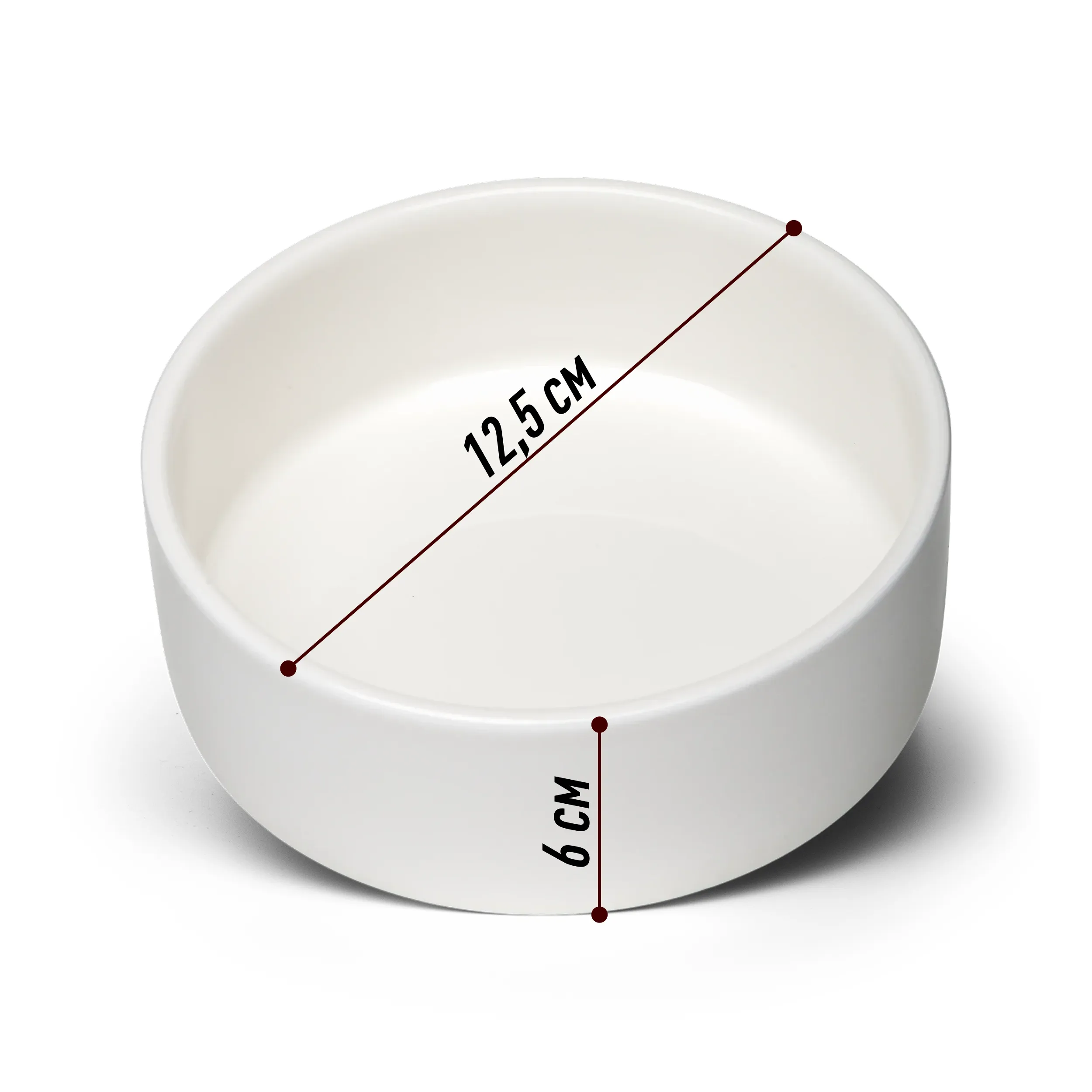 Миска керамическая для кошек и собак, 700 мл