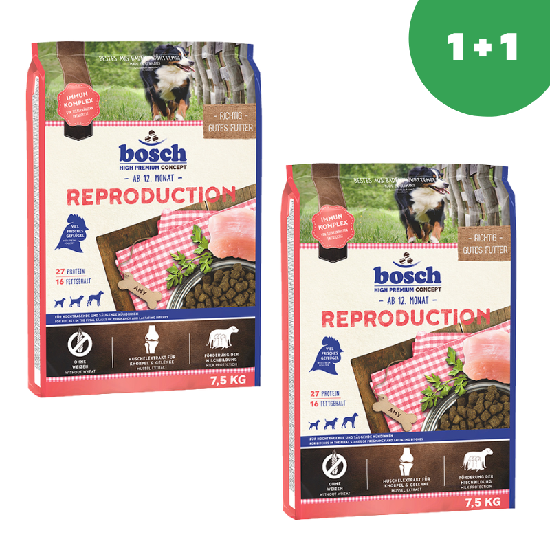 Bosch Reproduction для кормящих и беременных собак 7.5кг+ 7.5кг