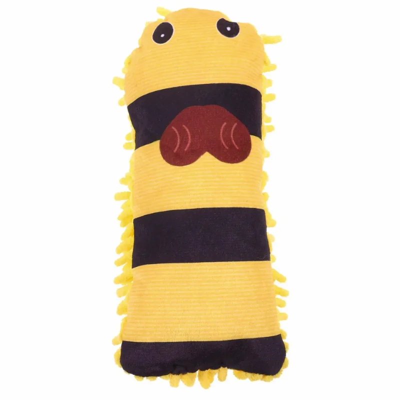 Игрушка мягкая для собак "Яркий зверёк-мочалка" (22х9 см) с пищалкой в ассортименте