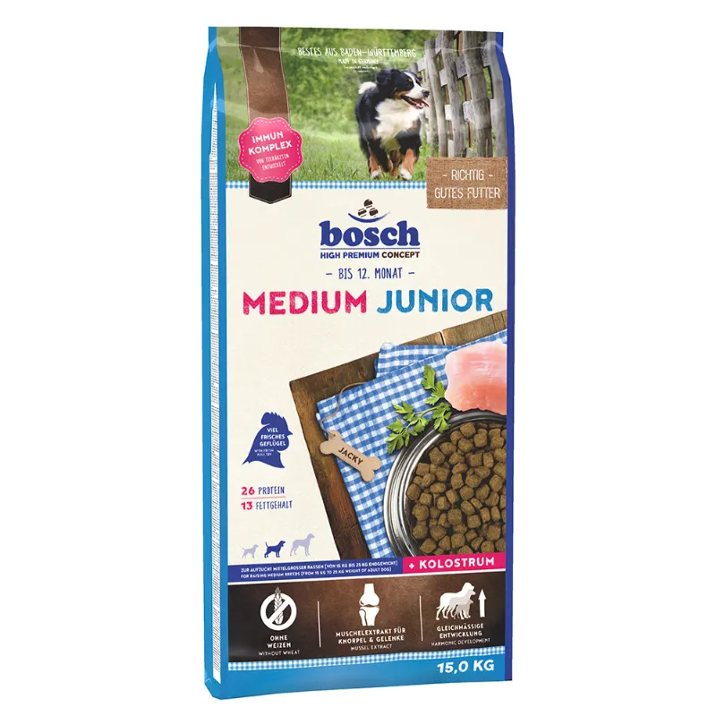 Bosch Medium Junior для щенков средних пород до года